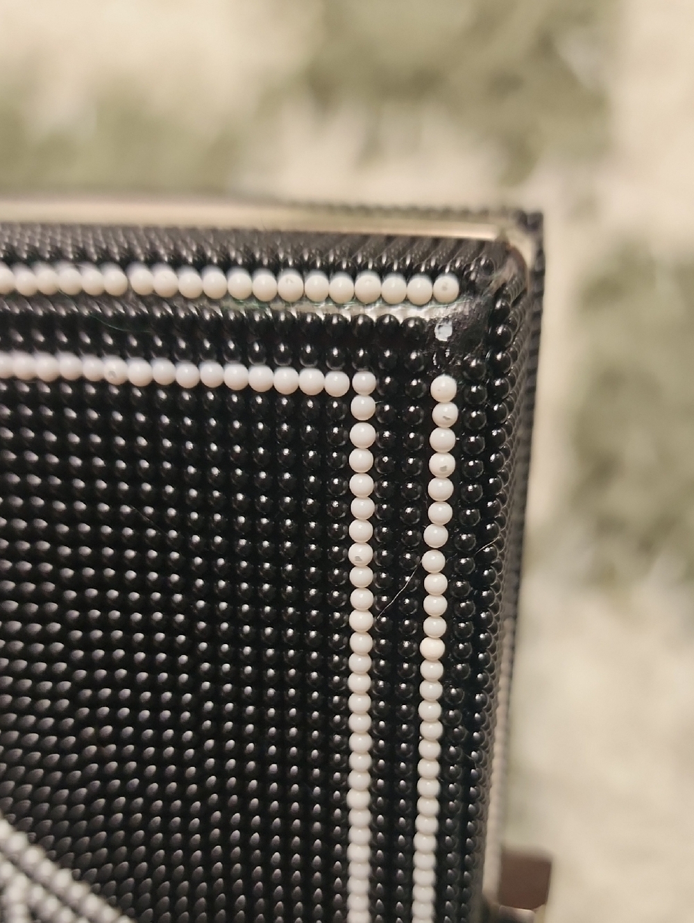 Ace of Spades Rhinestone Clutch - Black & White - Picture 4 of 4